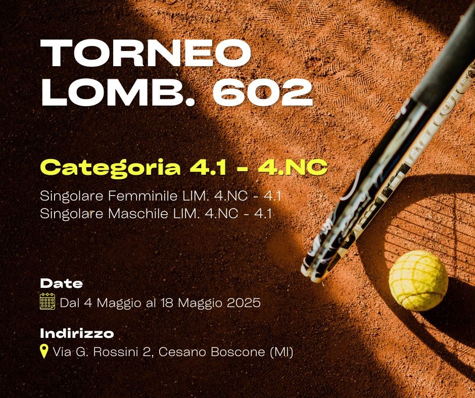 Locandina Torneo 602 GMB Locandina Torneo 602 GMB